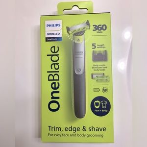 Philips Norelco OneBlade 360 Face + Body Electric Trimmer and Shaver QP2834/70